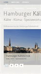 Mobile Screenshot of hamburger-kaeltetechnik.de